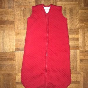 Hanna Andersson Red Jacquard Wearable Blanket